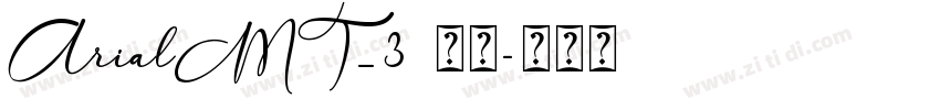 ArialMT_3 常规字体转换